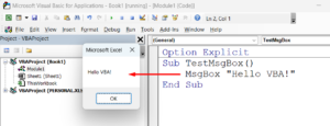 MsgBox đơn giản