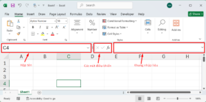 Thanh công thức trong Excel
