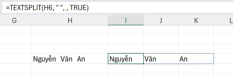 TextSplit-Xử lý ô trống