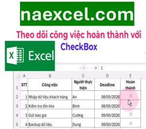 Theo dõi công việc hoàn thành với checkbox