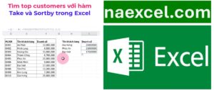 Tìm top customers với hàm Take và Sortby trong Excel