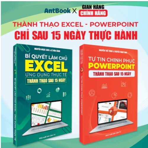 Sách Excel - Powerpoint Bộ 2 Cuốn Sách Tin Học Từ Cơ Bản Đến Nâng Cao - Tặng Video Hướng Dẫn + Khoá Học + FIle Thực Hành