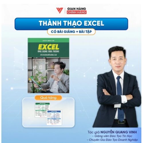 Sách Excel Ứng Dụng Văn Phòng ĐÀO TẠO TIN HỌC Từ Cơ Bản Đến Nâng Cao Tặng Video Bài Giảng - D01